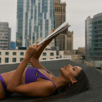 Mia Purple Bikini Top